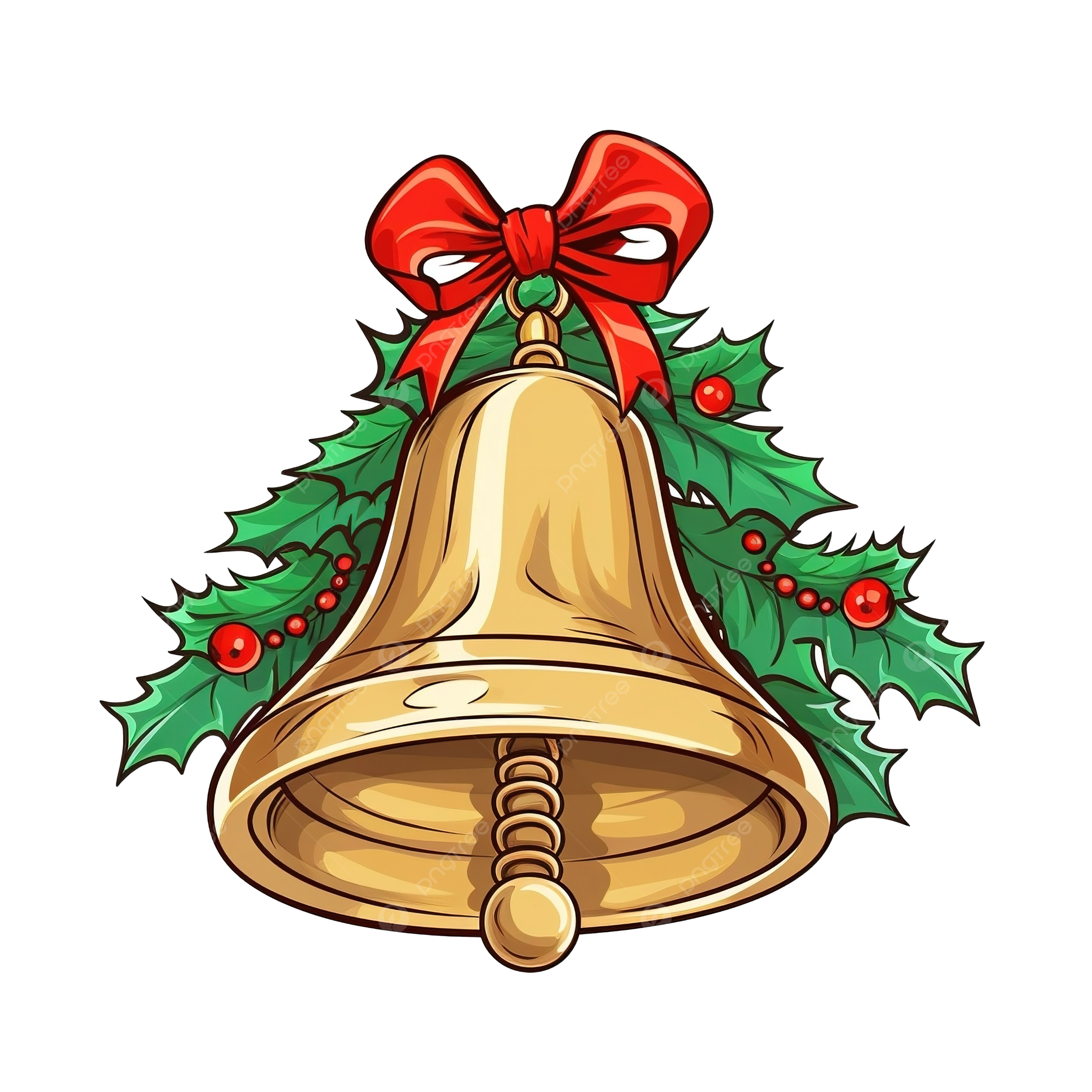 Christmas bell outline png transparent images free download vector files