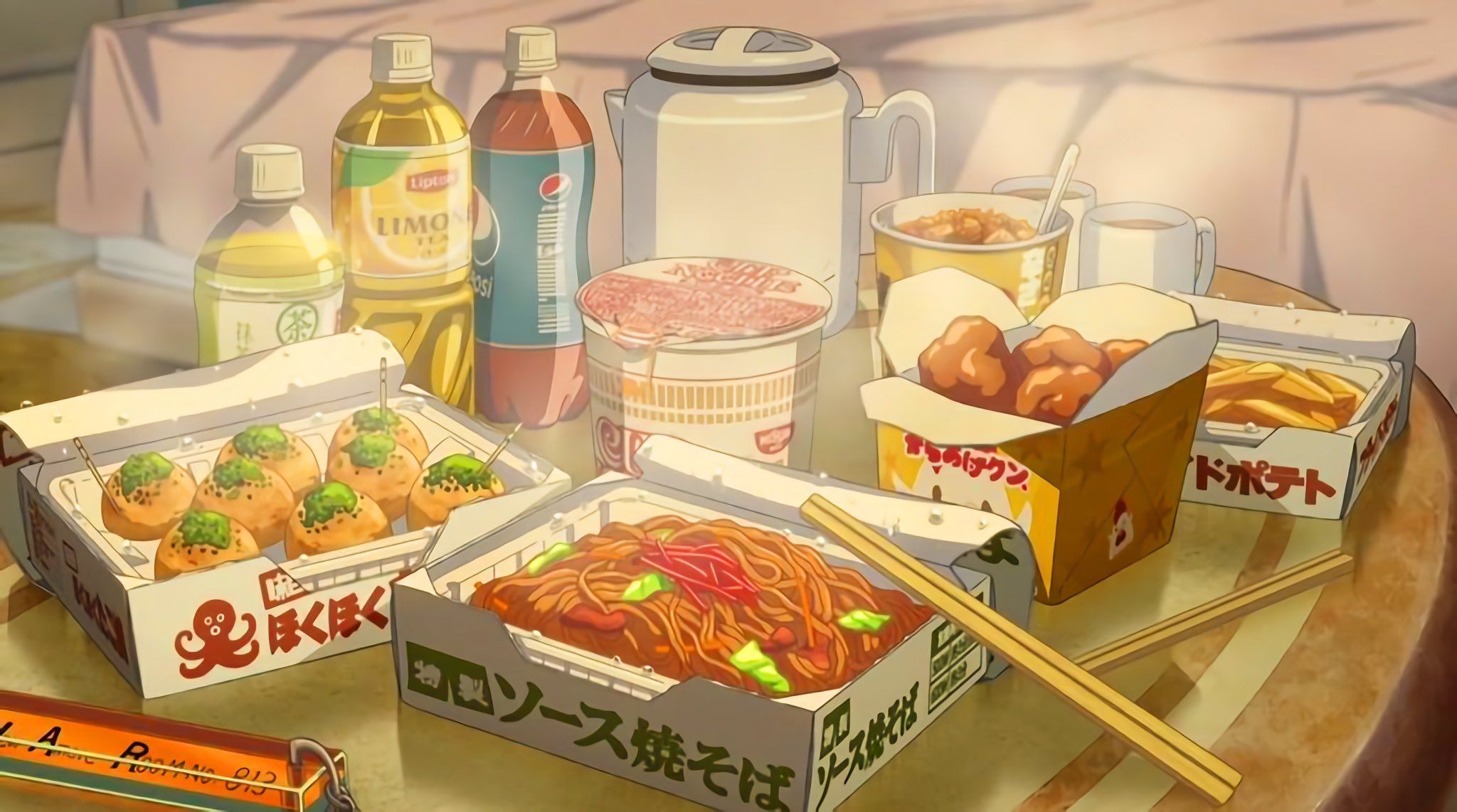 Anime aesthetic food wallpapers