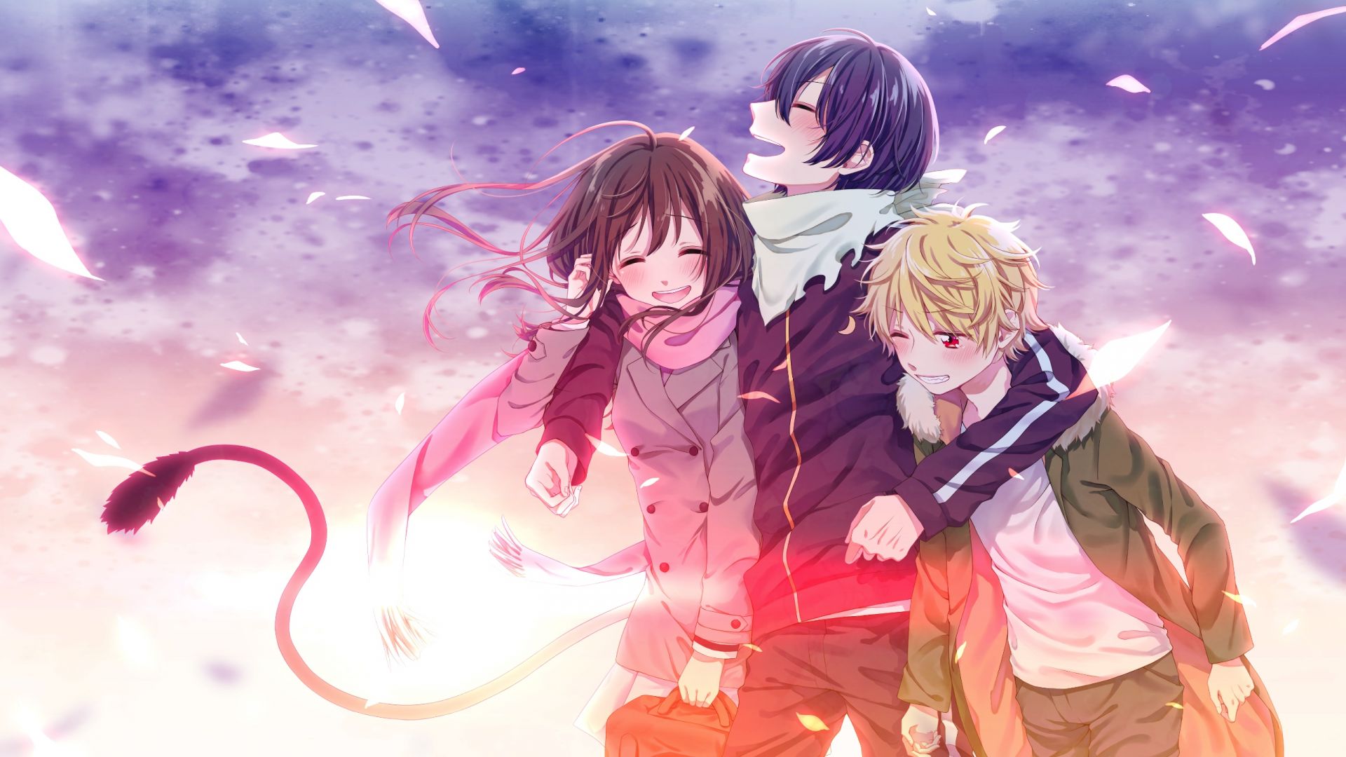 Desktop wallpaper fun anime friends anime boy anime girl noragami hd image picture background bb