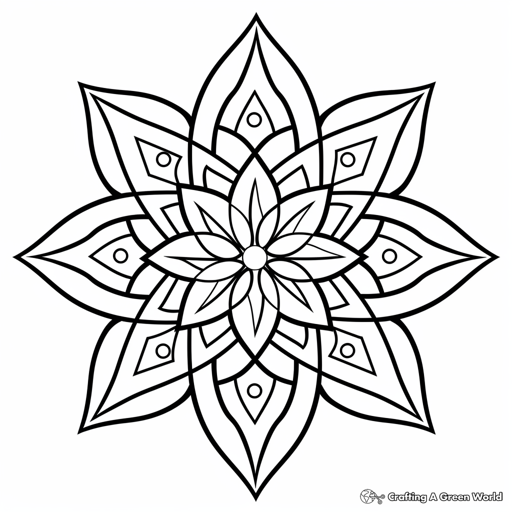 Girly mandala coloring pages