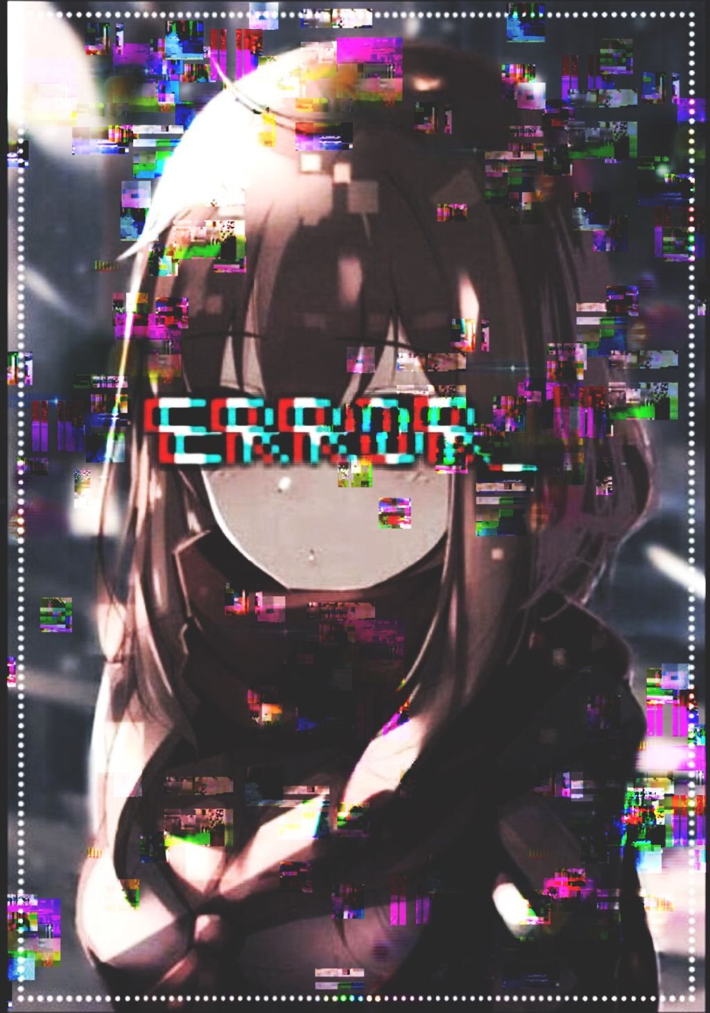Cool anime glitch wallpapers