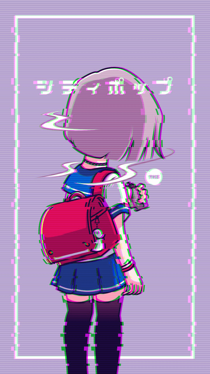 Glitch anime hd wallpapers