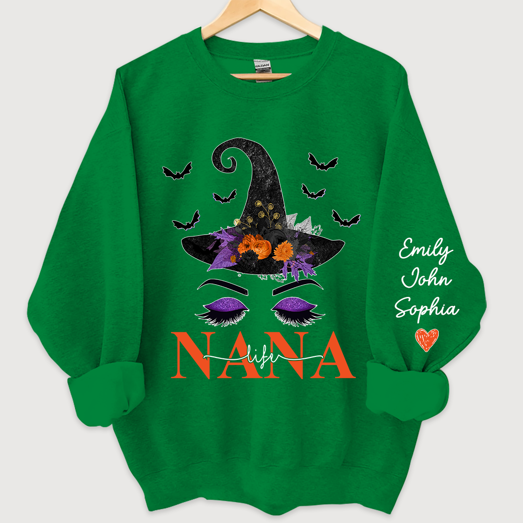 Lofaris personalized nanalife witch hat halloween sweatshirt