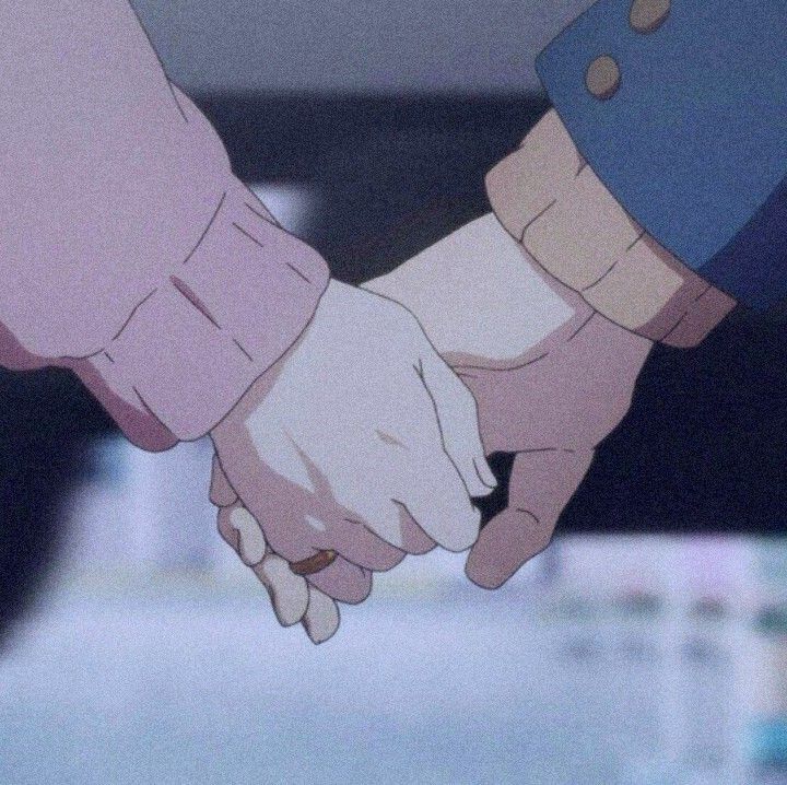 Pin on anime holding hands