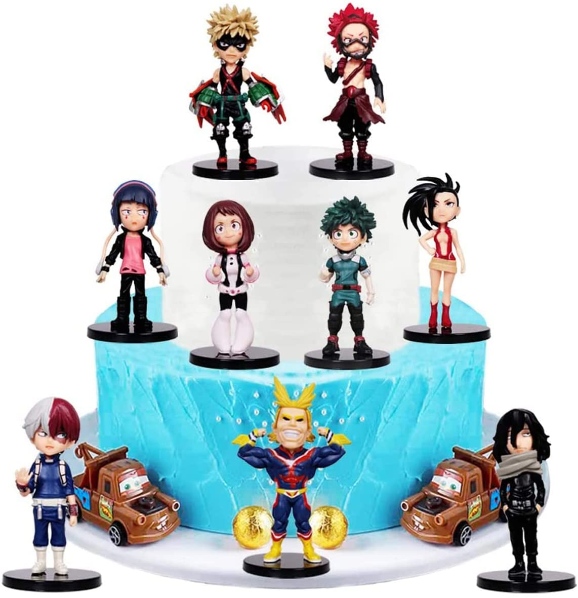 Pcs my hero academia anime figure toy birthday cake topper supplies