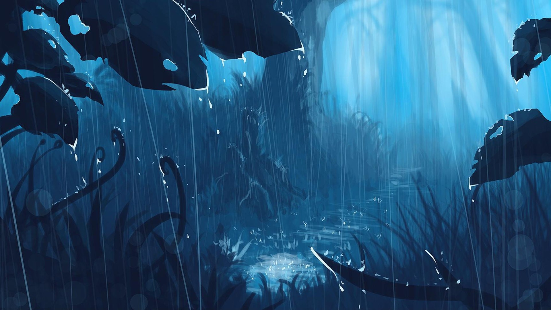 Anime rain wallpapers