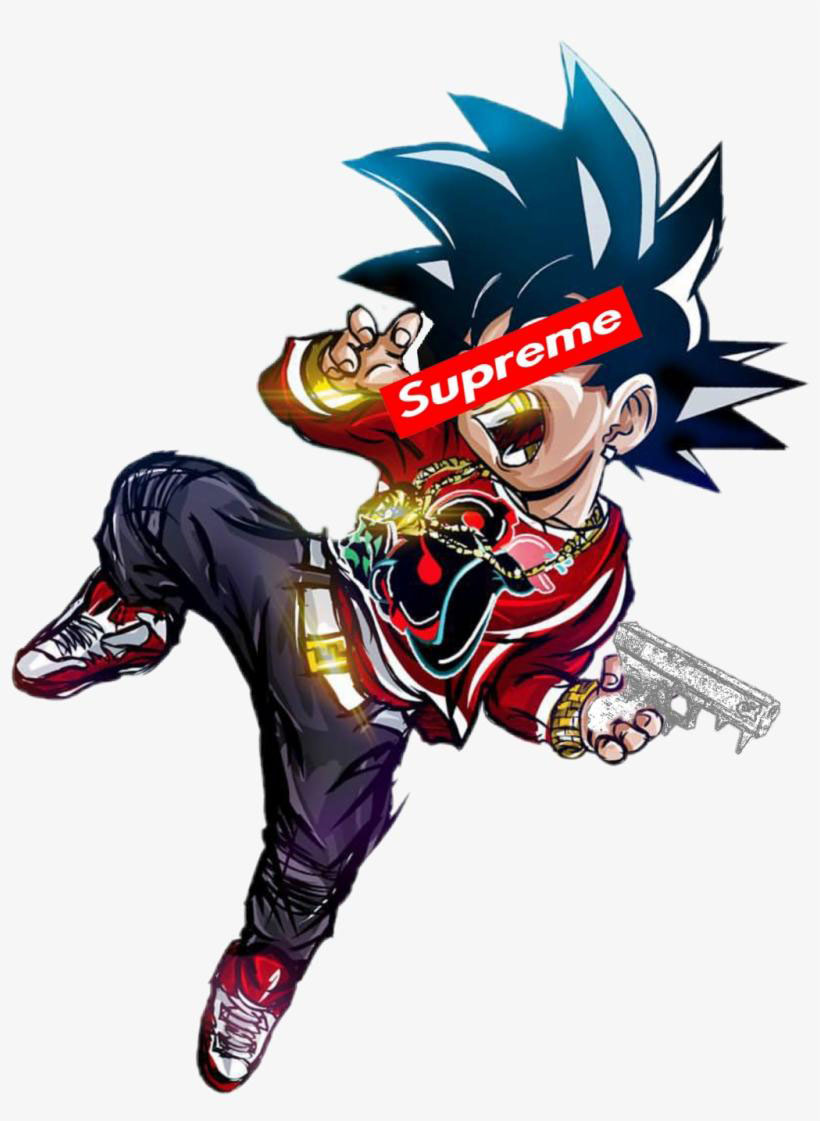 Supreme drip goku wallpaper