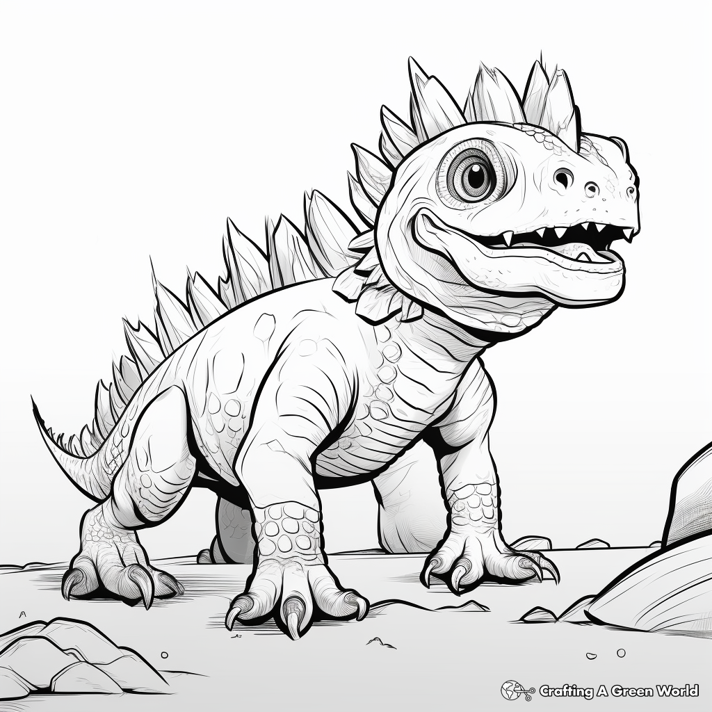 Horned lizard coloring pages