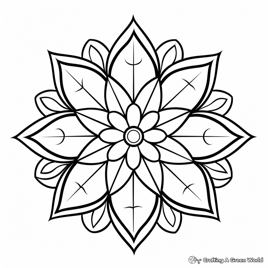 Girly mandala coloring pages