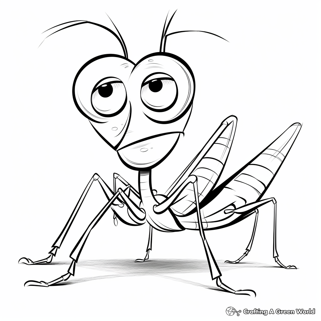 Grasshopper coloring pages