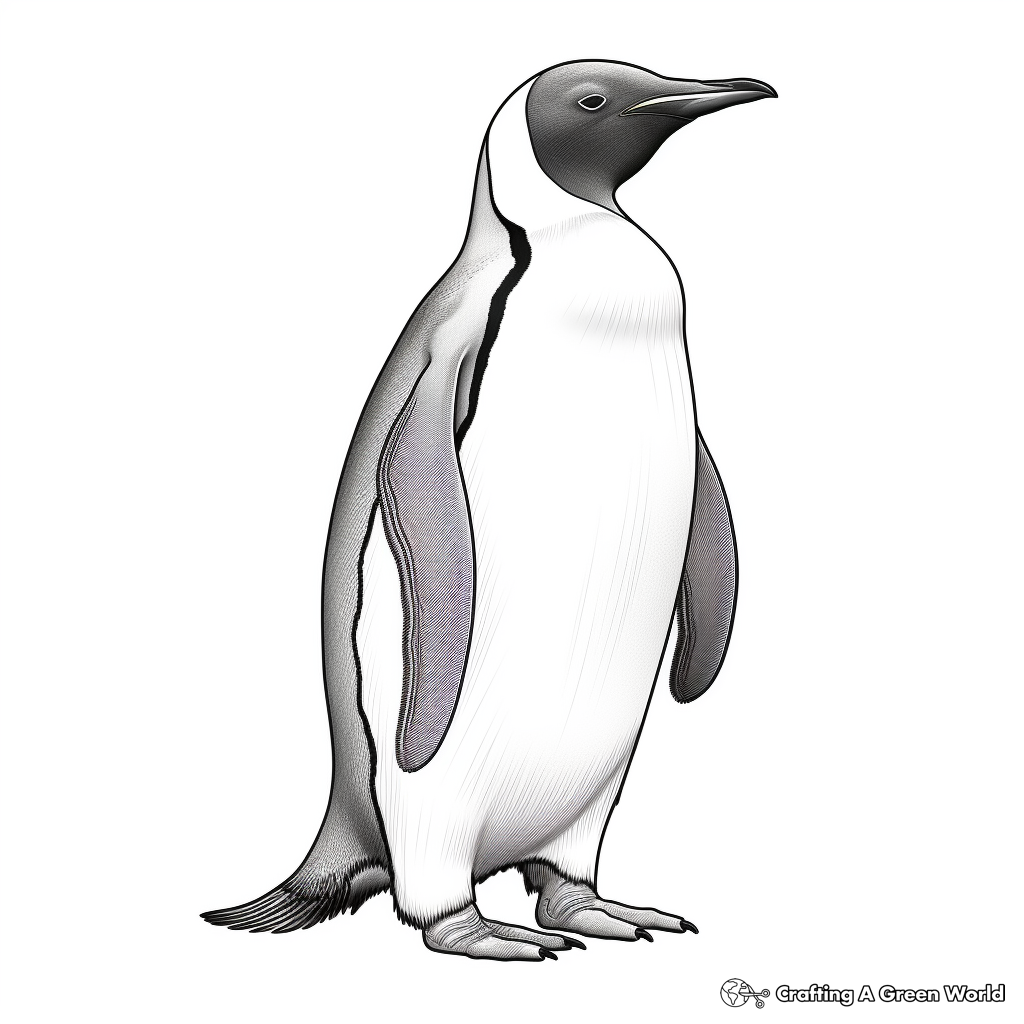Emperor penguin coloring pages