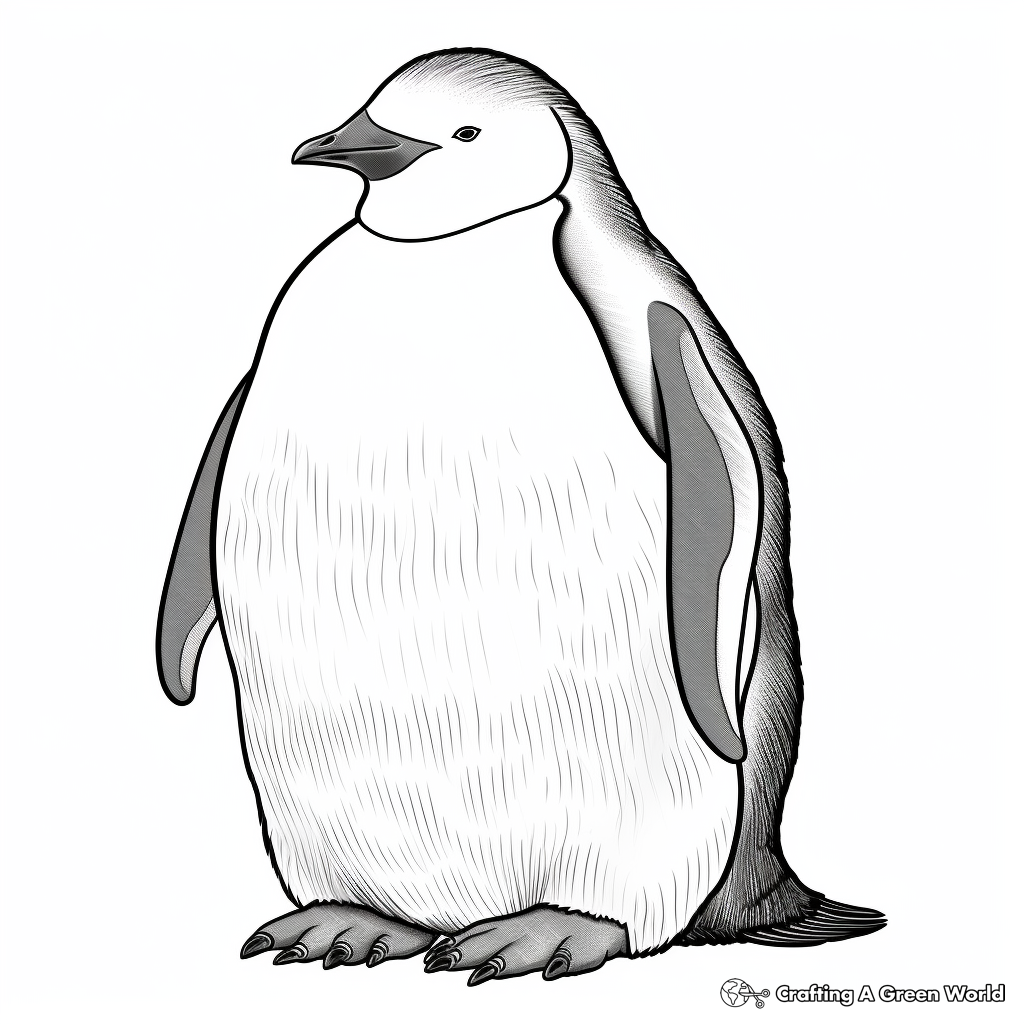 Emperor penguin coloring pages