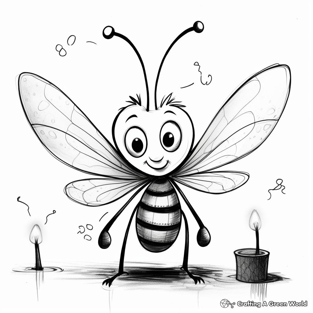 Firefly coloring pages