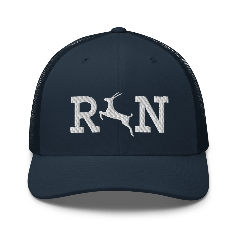 Antelope run trucker cap flat embroidery phish inspired art â â