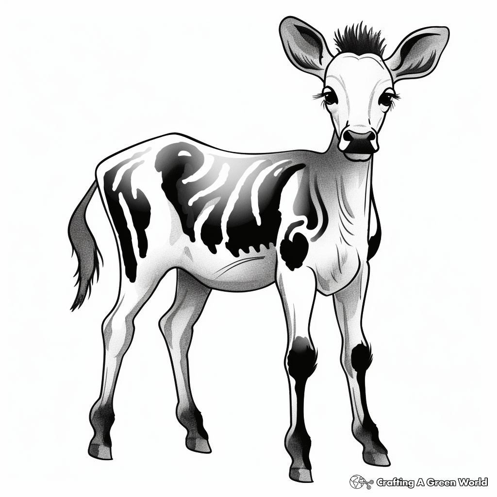 Okapi coloring pages