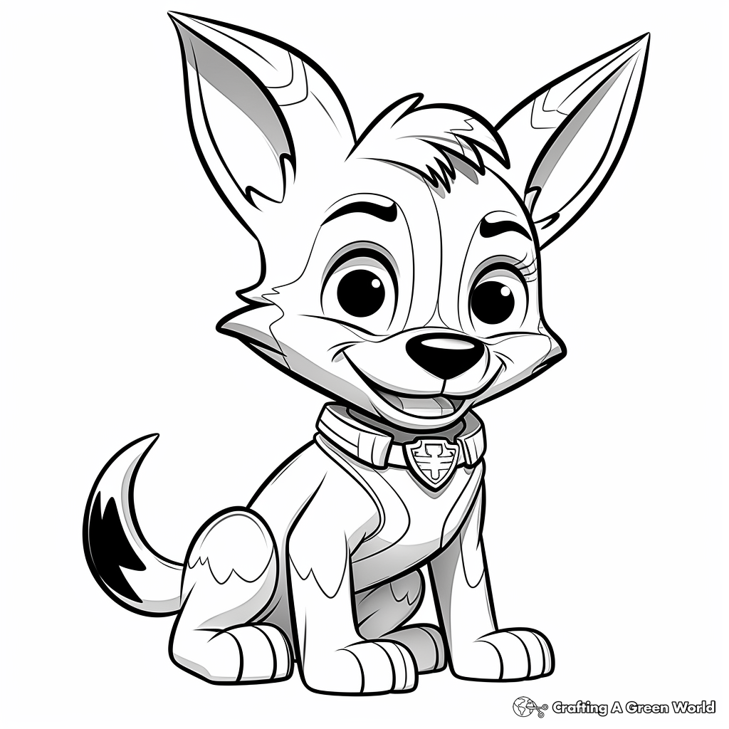 Jackal coloring pages