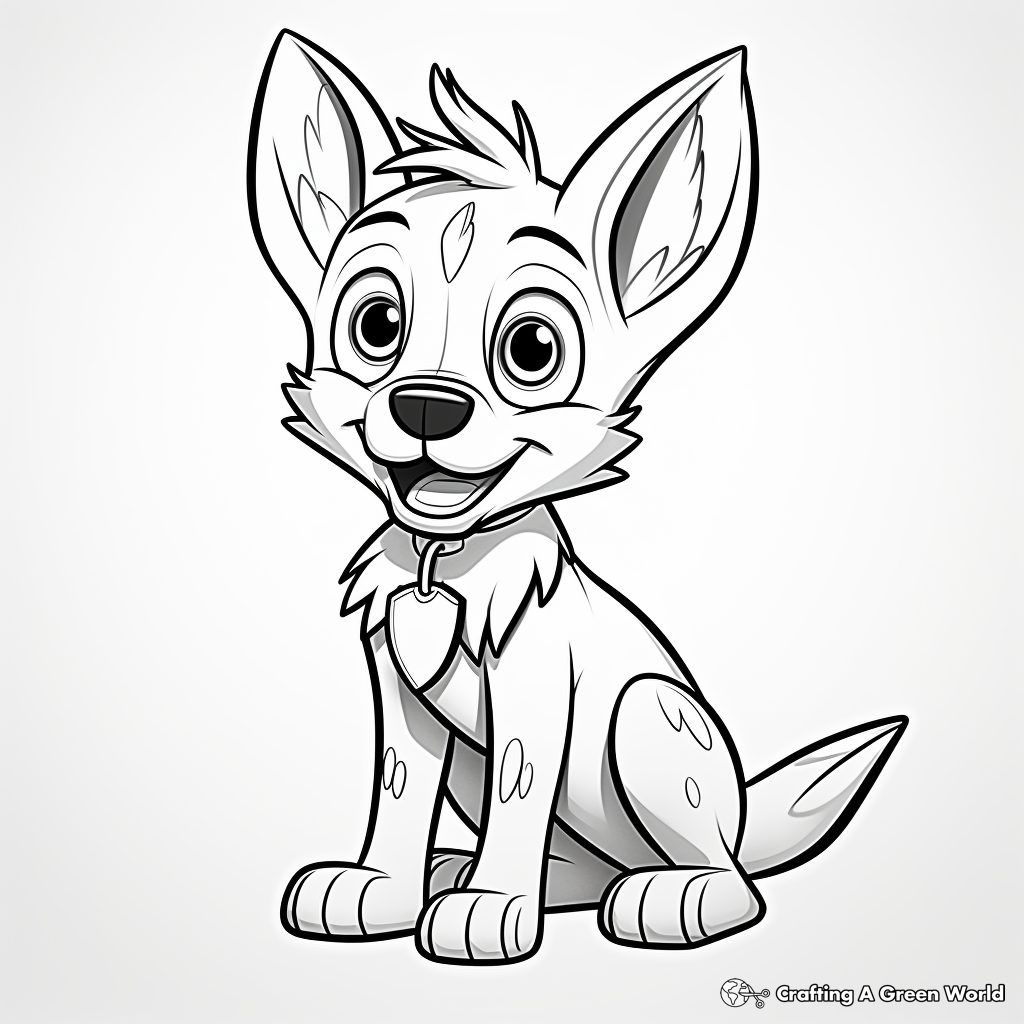 Jackal coloring pages