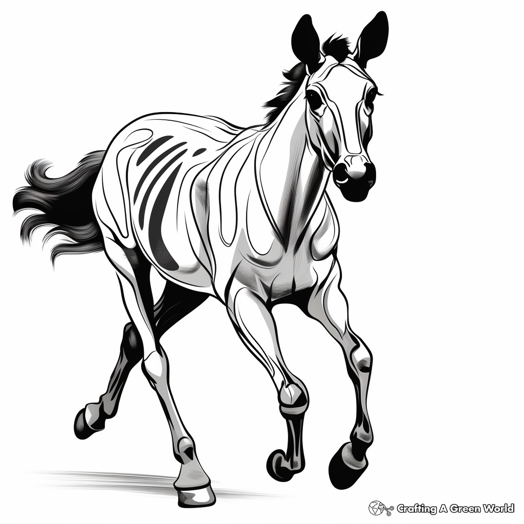 Okapi coloring pages