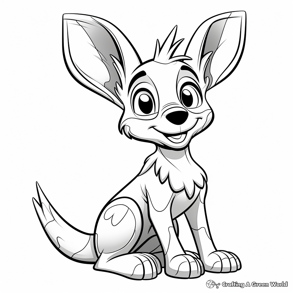 Jackal coloring pages