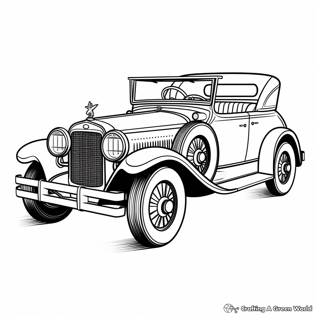 C is for car coloring pages