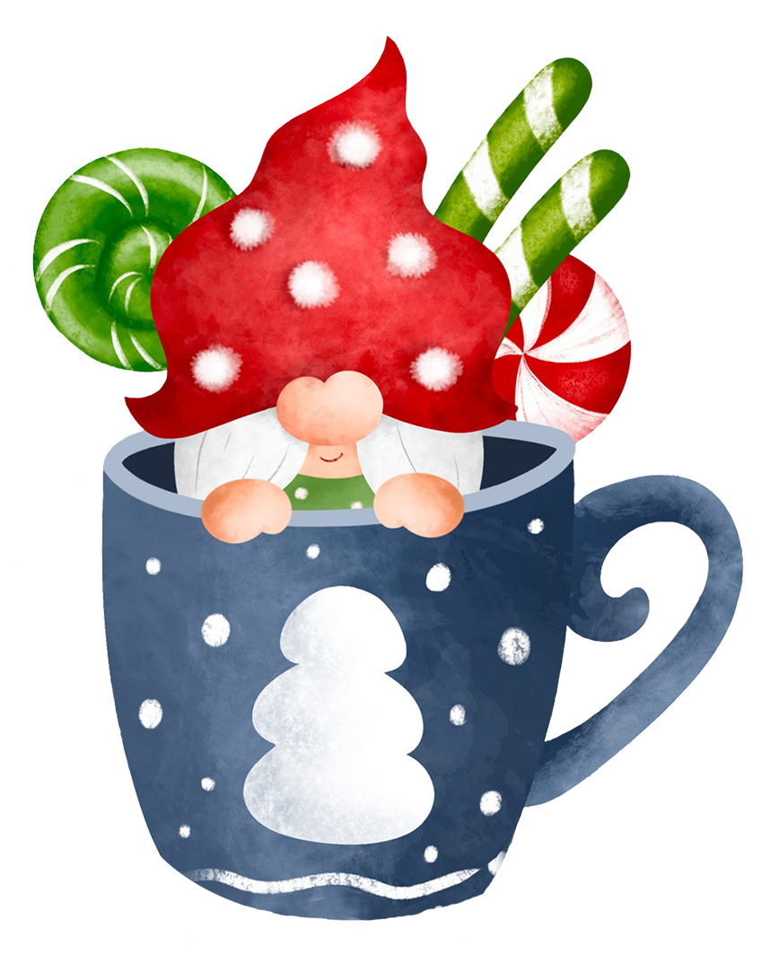 Christmas gnome clipart