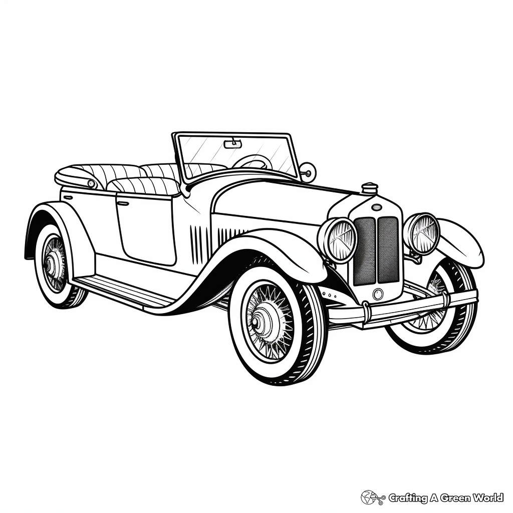 C is for car coloring pages