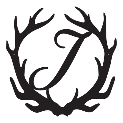 Antler letter monogram sign