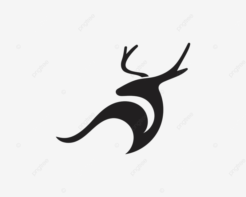 Templat design vector art png deer logo template vector icon illustration design black engraving head png image for free download