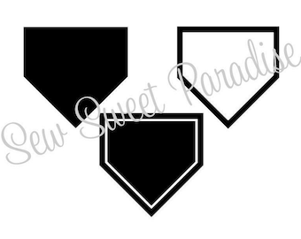 Home plate svg baseball svg softball svg digital download cut file sublimation clip art includes svgpngdxf file formats