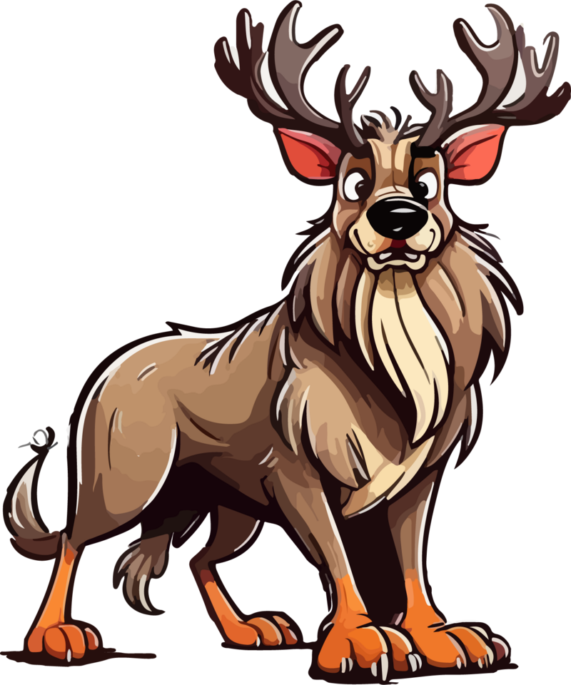 An angry dog in disney style png images eps free download