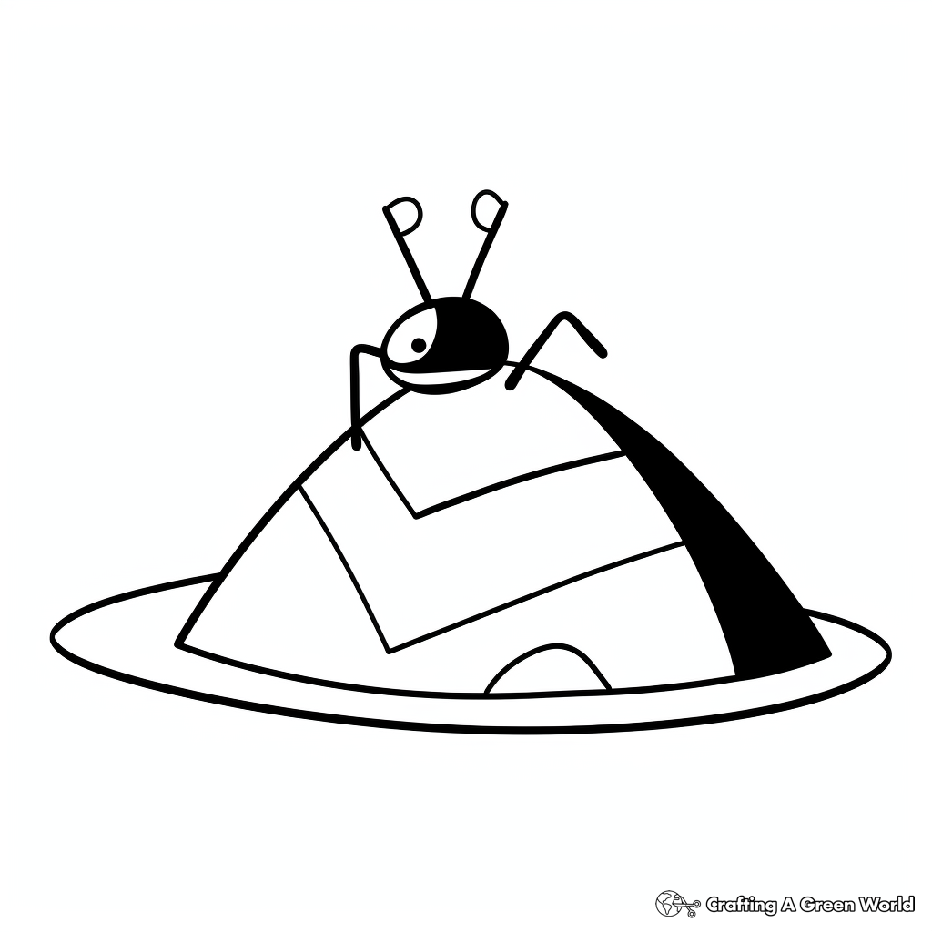 Ant hill coloring pages