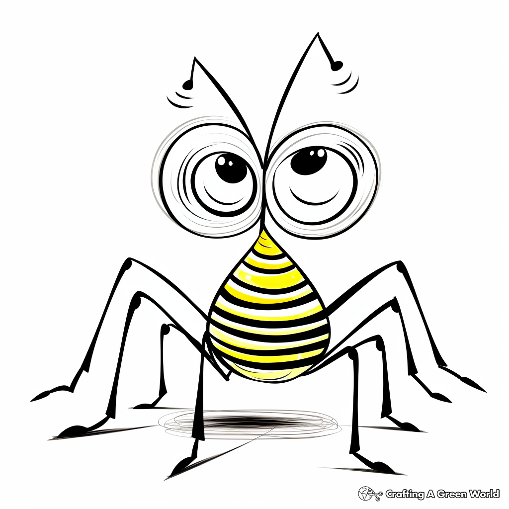 Grasshopper coloring pages