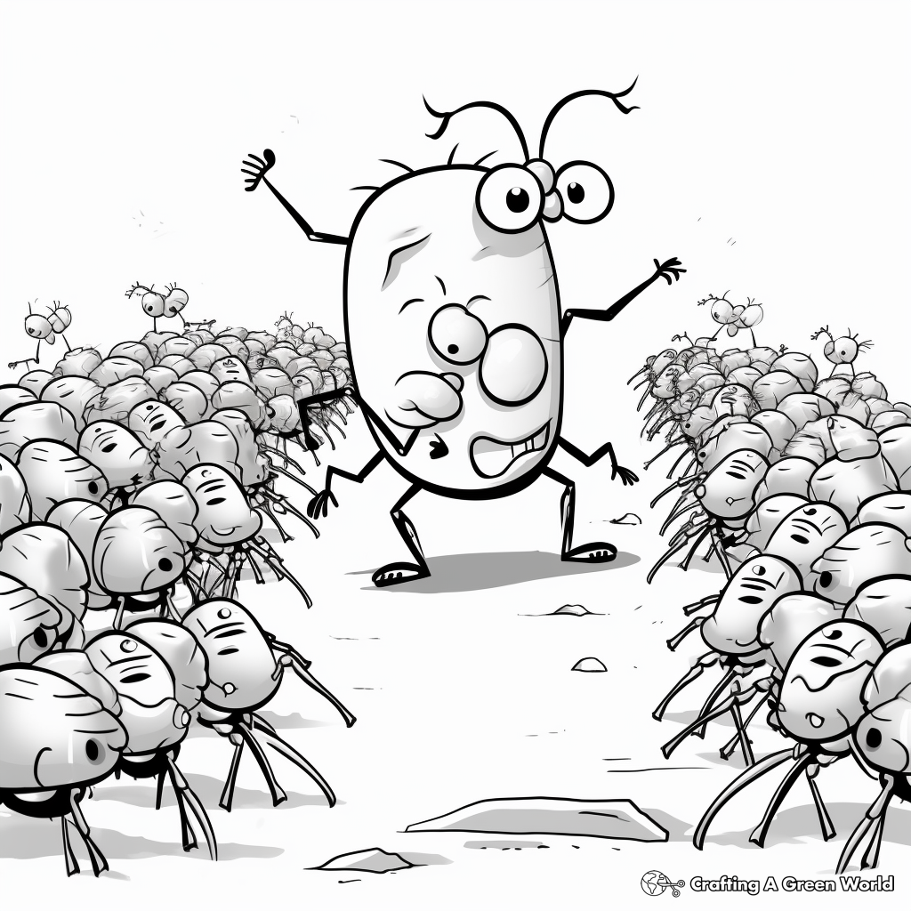 Ants go marching coloring pages