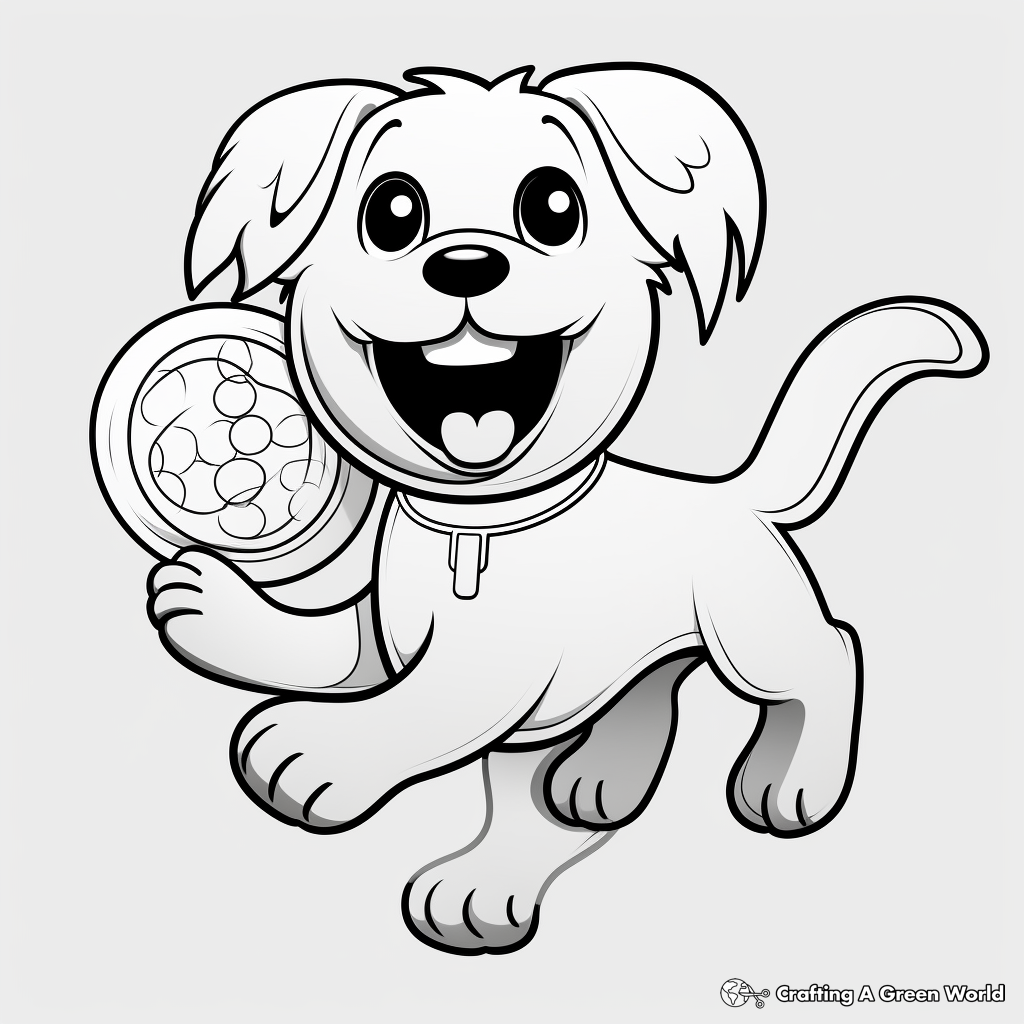 Dog toy coloring pages