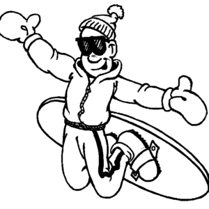 Winter sports coloring pages printable for free download