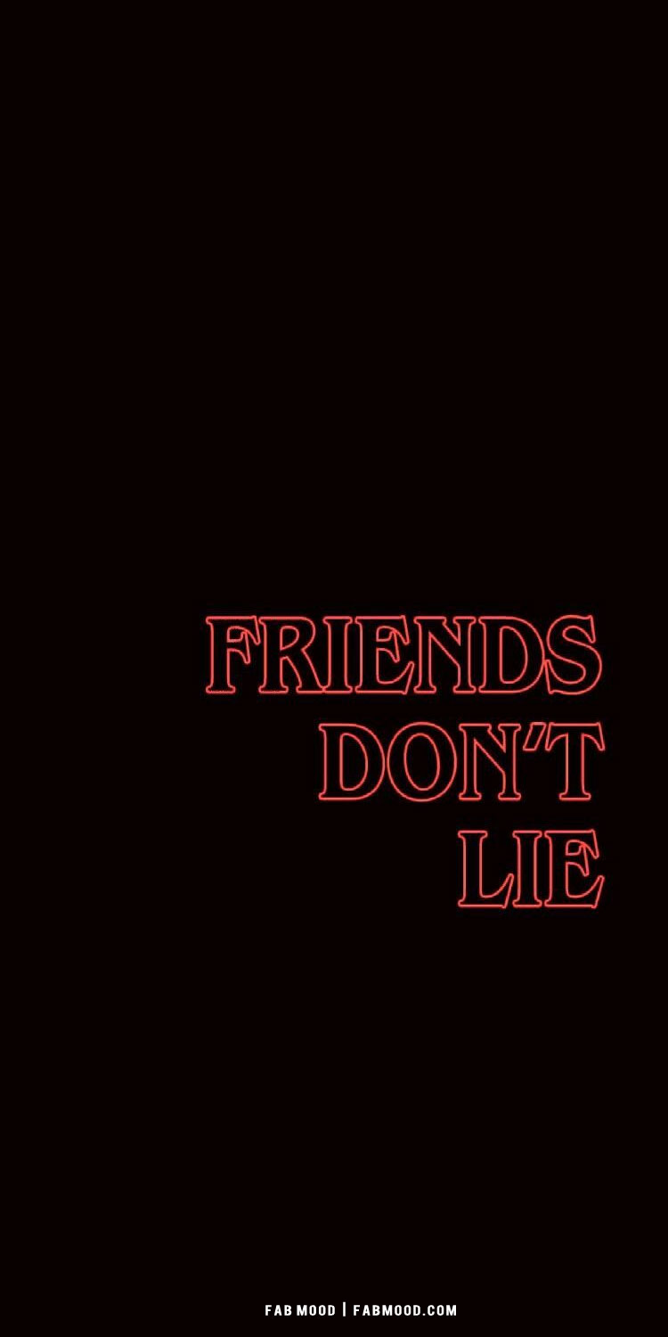 Awesome stranger things wallpapers friends dont lie red neon