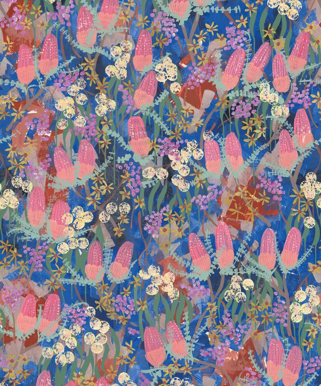 Garden song wallpaper â vivid floral wallpaper â milton king