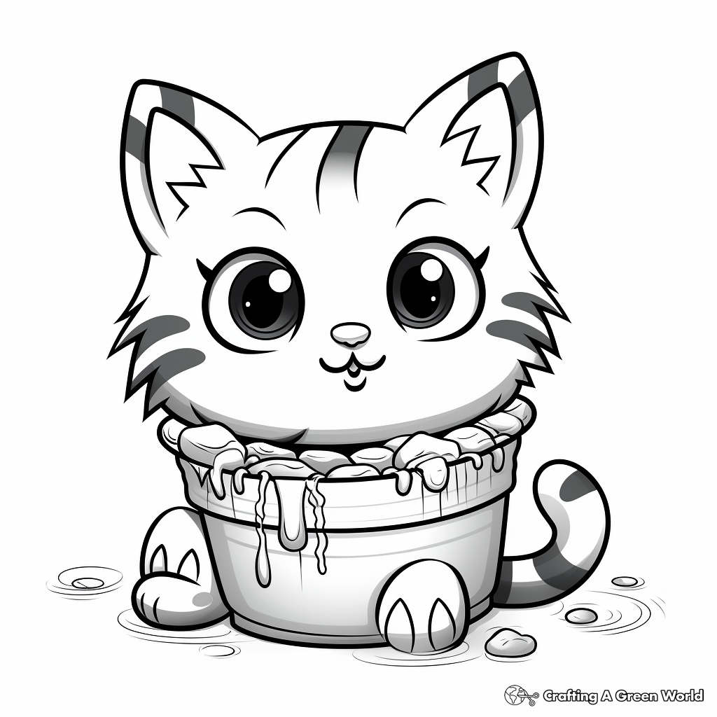 Cat food coloring pages