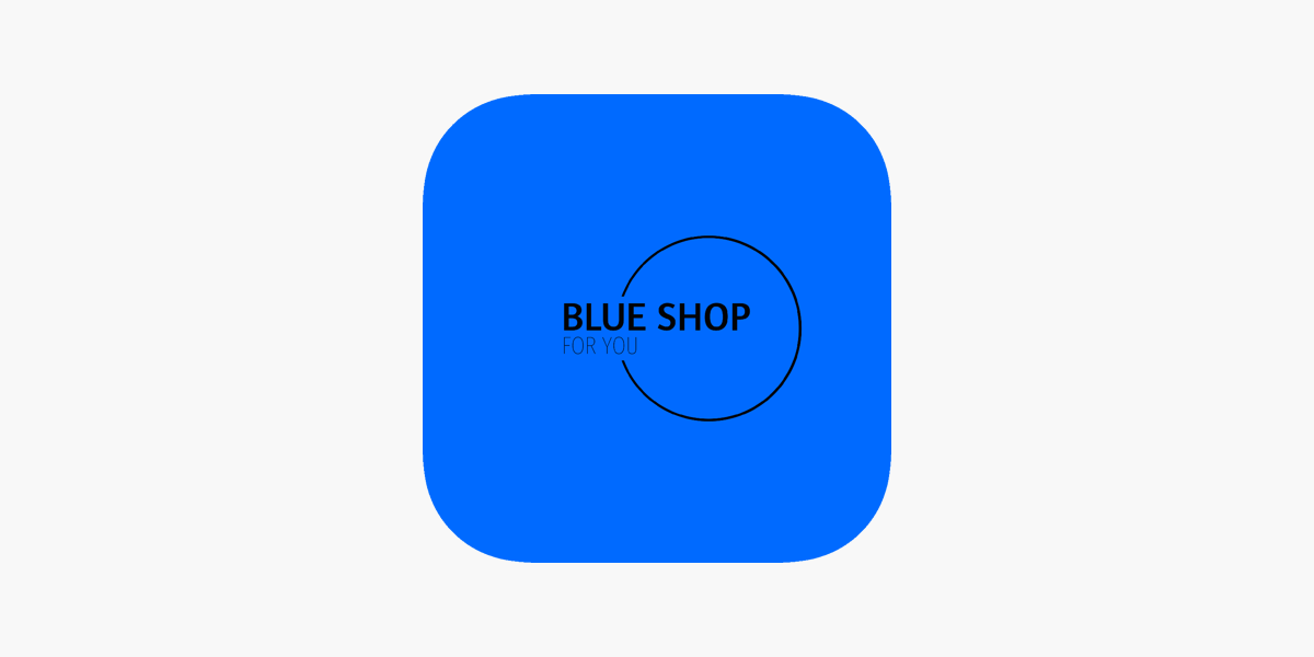 Blue shop on the app store