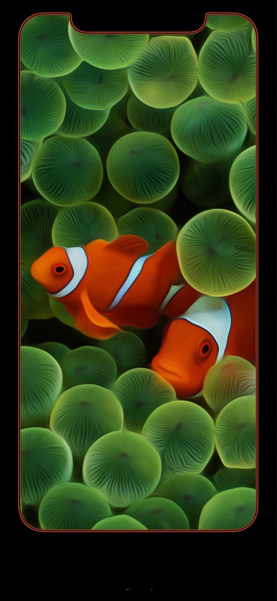Iphone x clownfish wallpaper