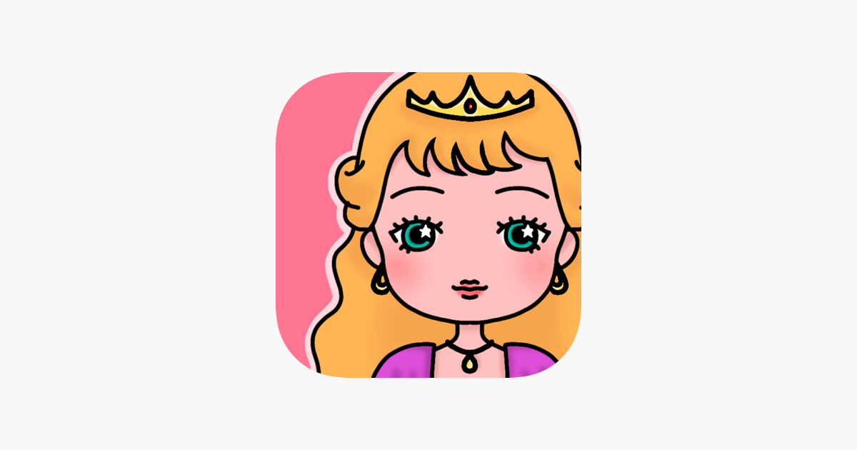 Pink princess coloring book on the app store