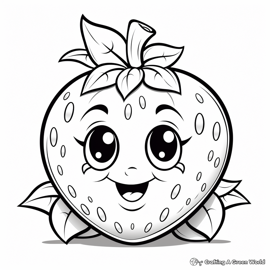 Summer fruit coloring pages