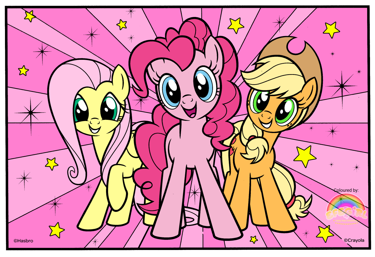 Dollys colouring fun â fluttershyð pinkie pieð