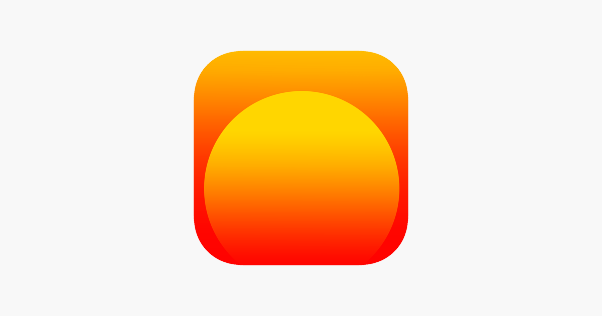 Sunset and sunrise on the app store