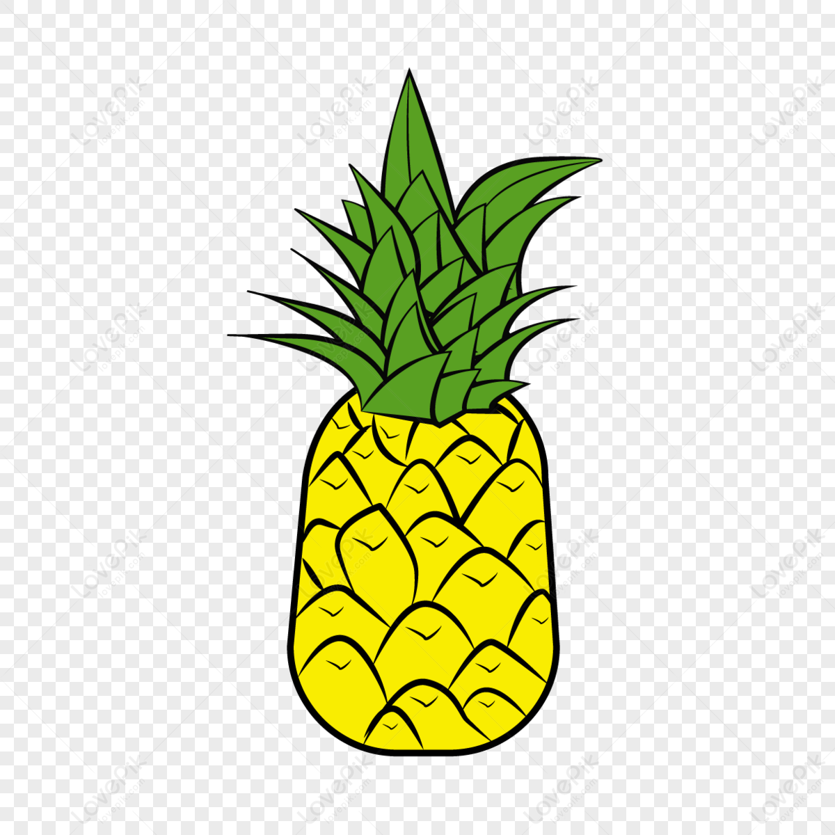 Pineapple pineapple vector vector tropical fruit png image and clipart image for free download