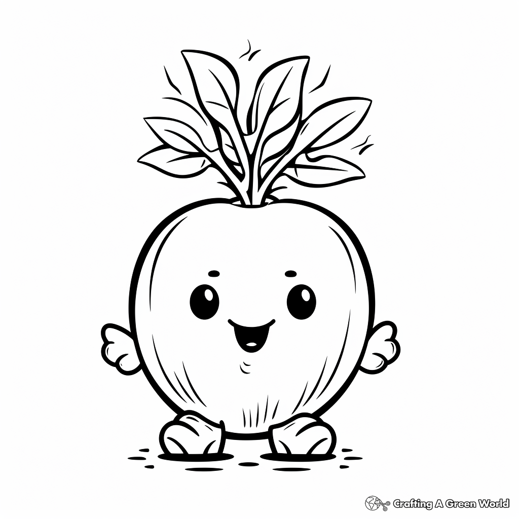 Turnip coloring pages