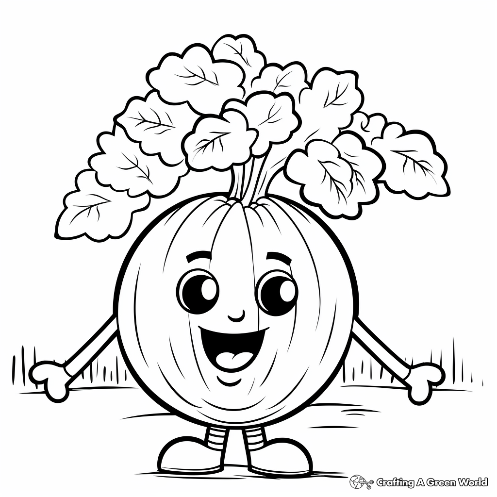 Turnip coloring pages