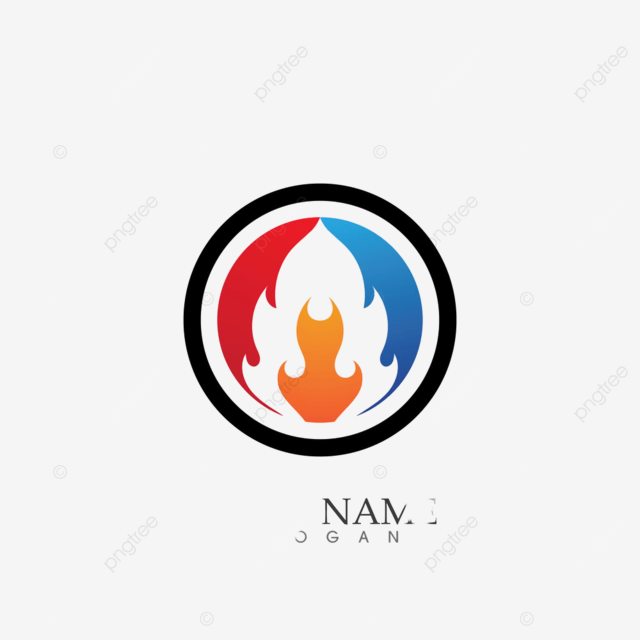 Feu flamme logo modãle vecteur icãne huile png forme lumiãre emblãme png et vecteur pour tãlãchargement gratuit