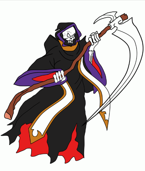 Dibujando a grim reaper para splinterlands art contest â