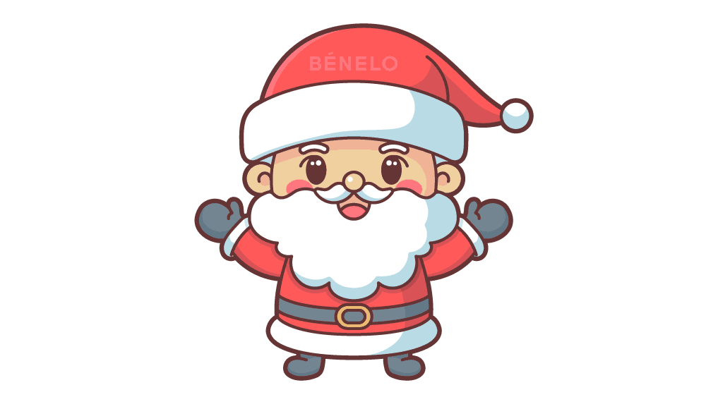 Dibujar un papa noel kawaii fãcil